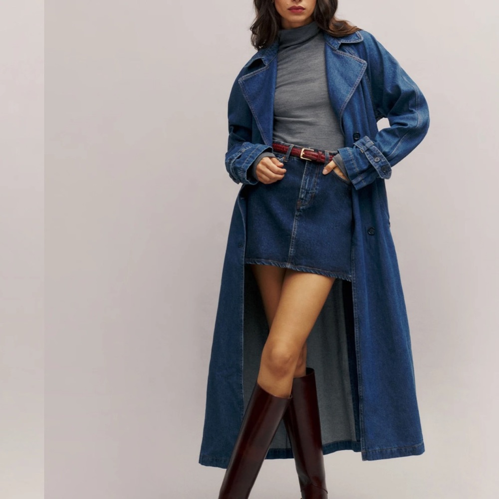 Reformation Denim Duster